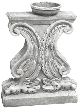 Basis for console tables and rebuilt in marble